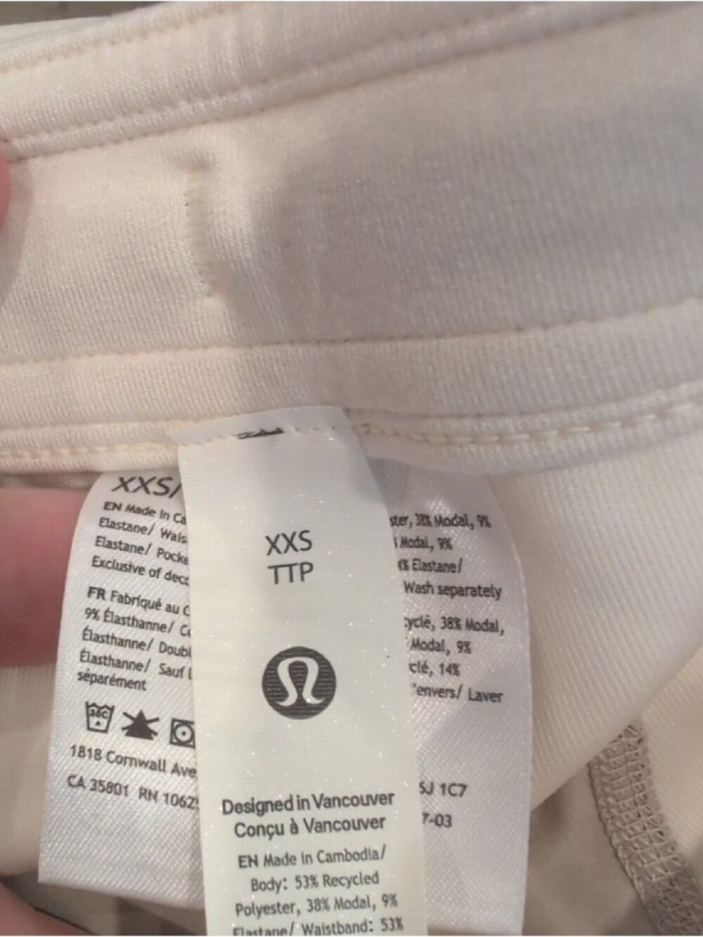 Lululemon Softstreme Pintuck Mid-Rise Pant *Regular Light Ivory - Picture 7 of 11